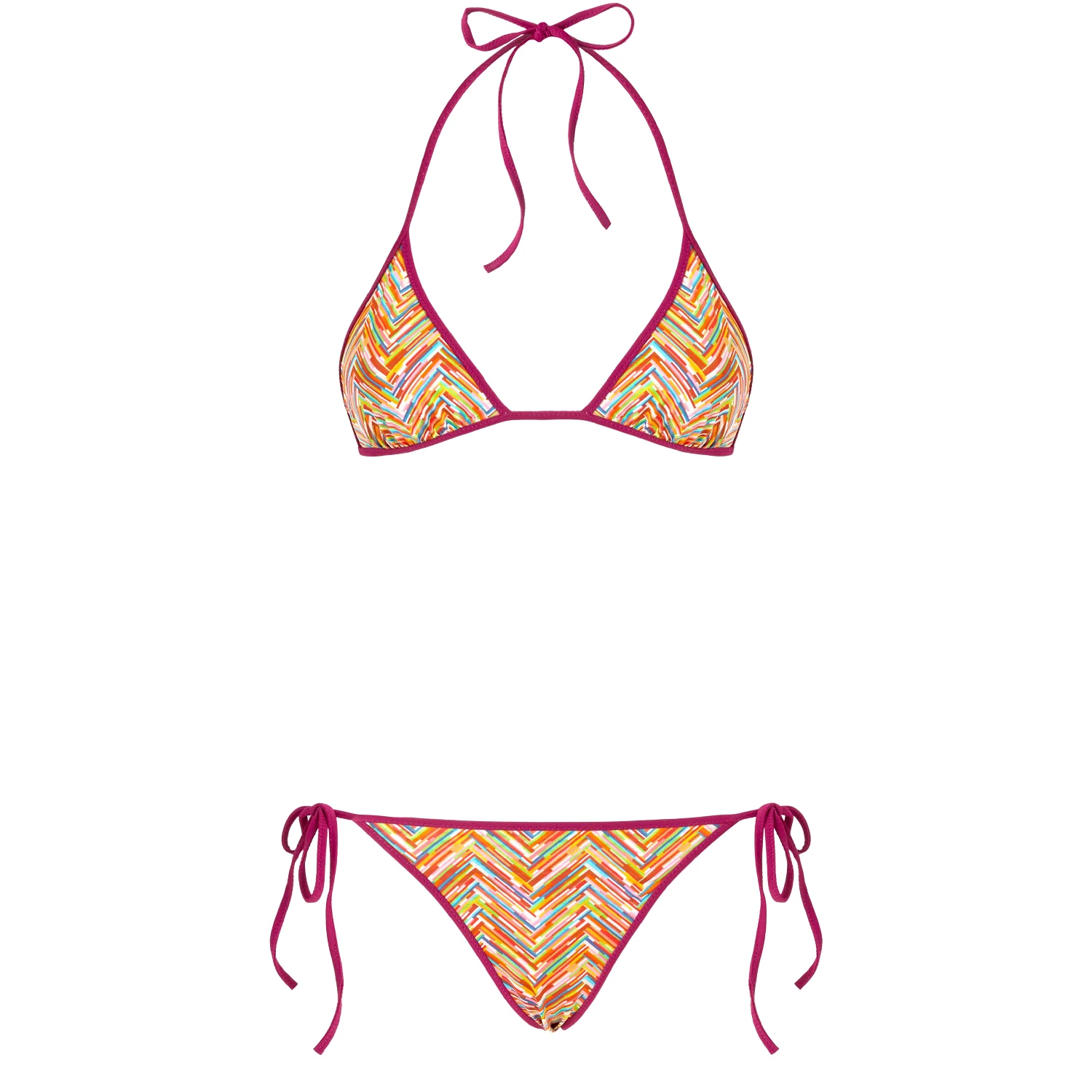 【特惠9.0折】【预售】 女士 分体泳衣 印花双面三角比基尼  MIS5584QMUL 商品