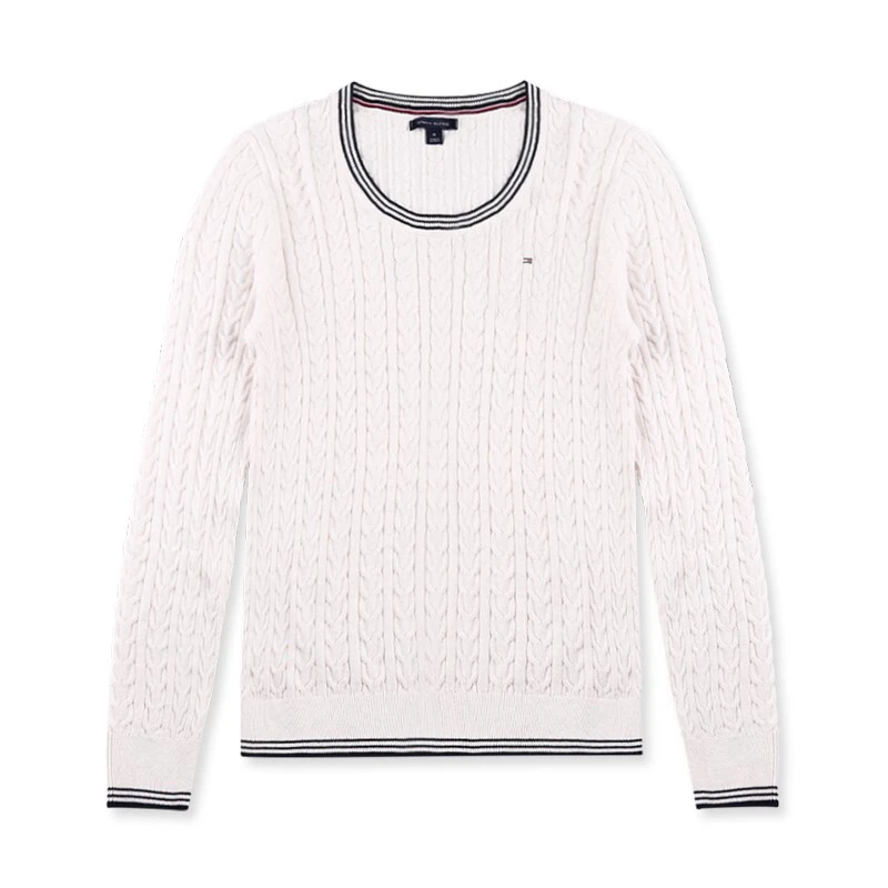 商品[国内直发] Tommy Hilfiger|TOMMY HILFIGER 卡其色女士针织衫/毛衣 76A6105-135,价格¥182,第1张图片