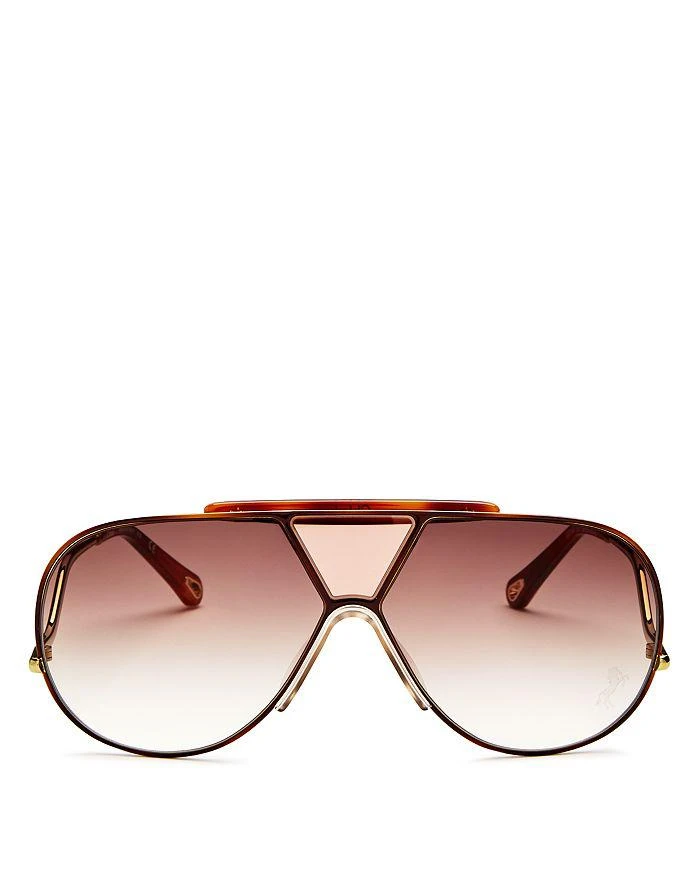 商品Chloé|Women's Willis Shield Aviator Sunglasses, 59mm,价格¥3550,第1张图片