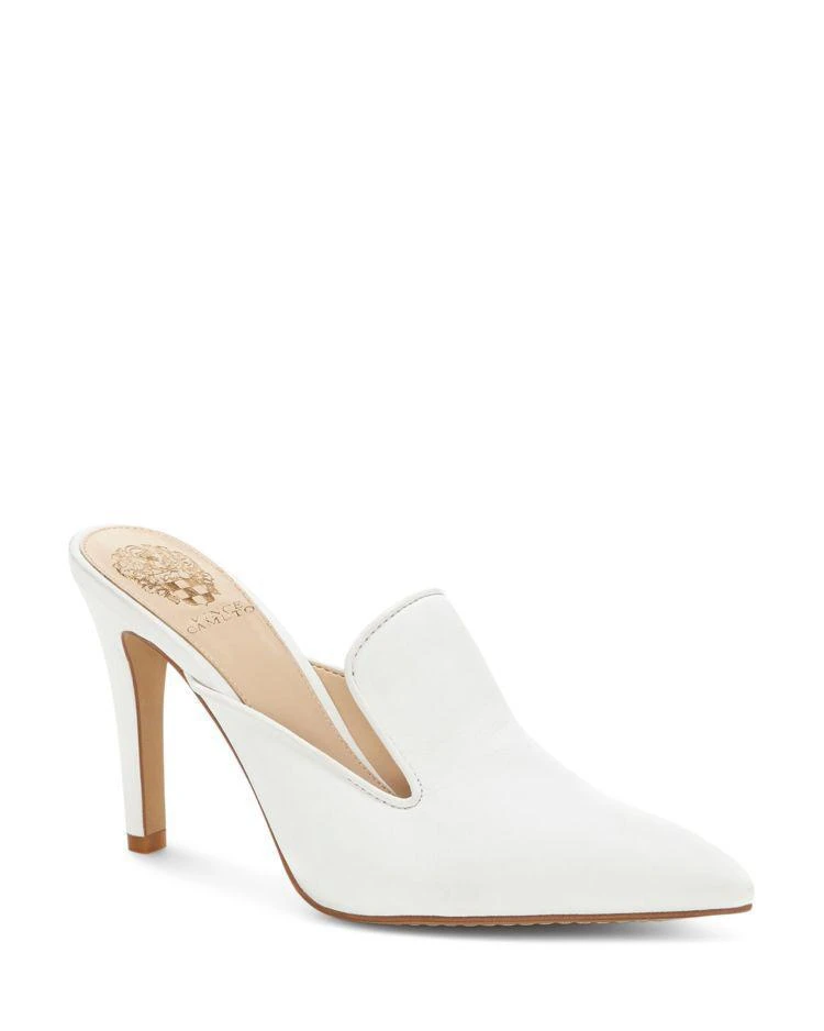 商品Vince Camuto|Women's Emberton Leather High-Heel Mules,价格¥576,第1张图片