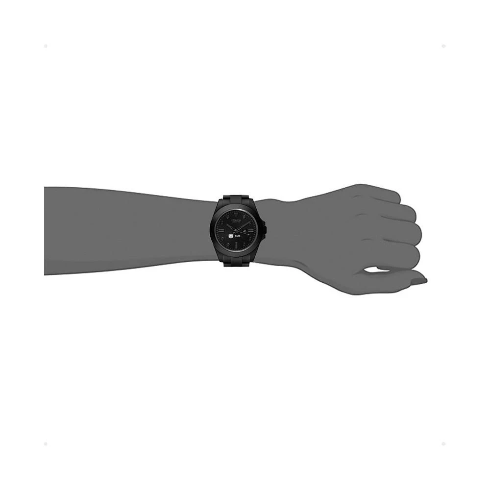 Connected Men's Hybrid Smartwatch Fitness Tracker: Black Case with Black Acrylic Strap 42mm 商品