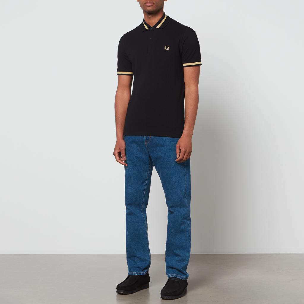 Fred Perry Men's Made In England Single Tipped Polo Shirt - Black/Champagne商品第3张图片规格展示