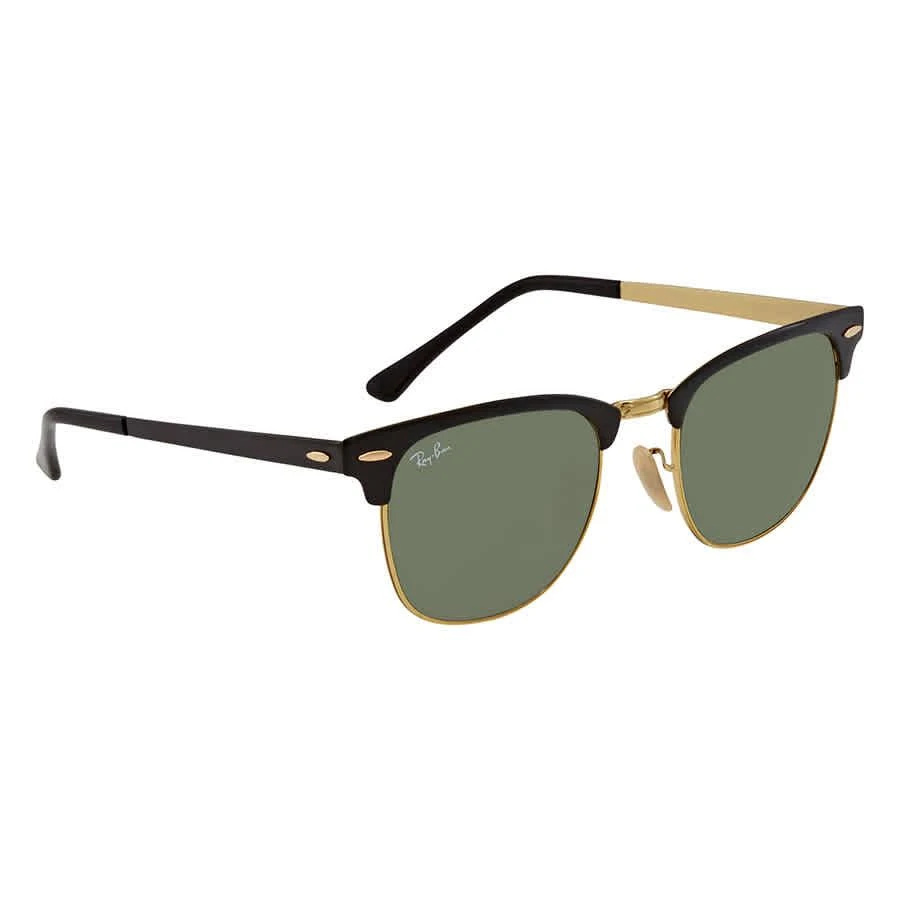商品Ray-Ban|Clubmaster Metal Green Square Unisex Sunglasses RB3716 187 51,价格¥806,第3张图片详细描述