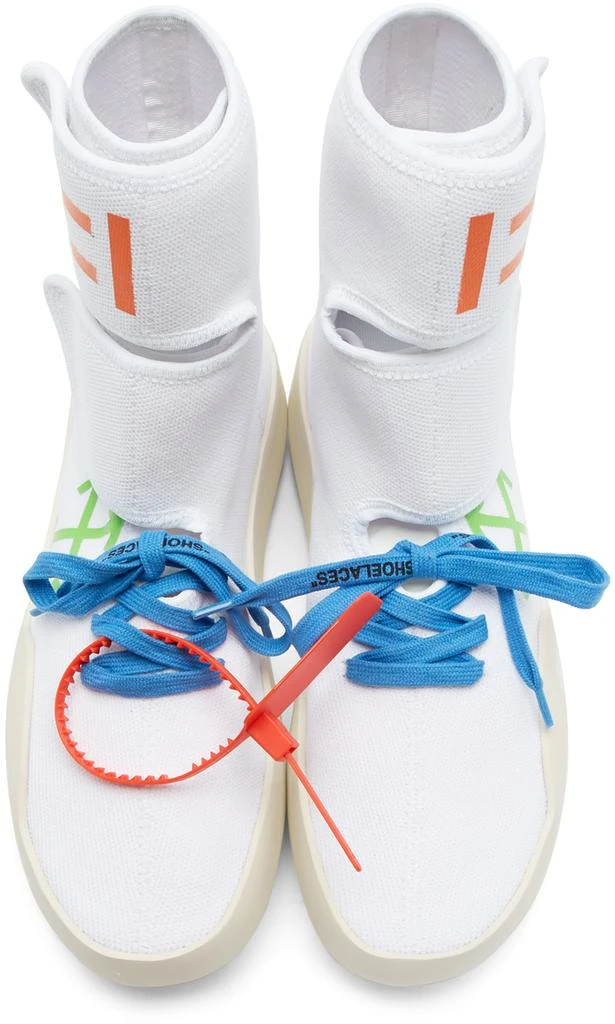 商品Off-White|White Moto Wrap Sneakers,价格¥3406,第5张图片详细描述