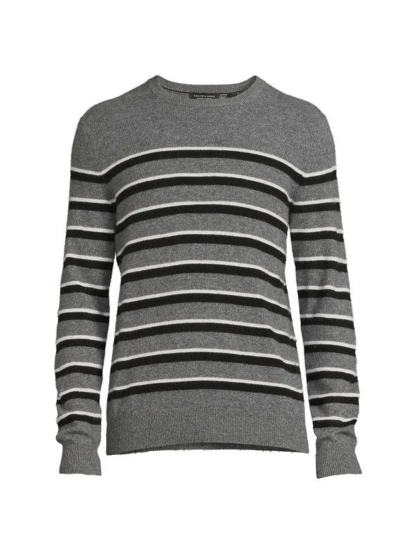 商品Saks Fifth Avenue|Striped 100% Cashmere Crewneck Sweater,价格¥300,第3张图片详细描述