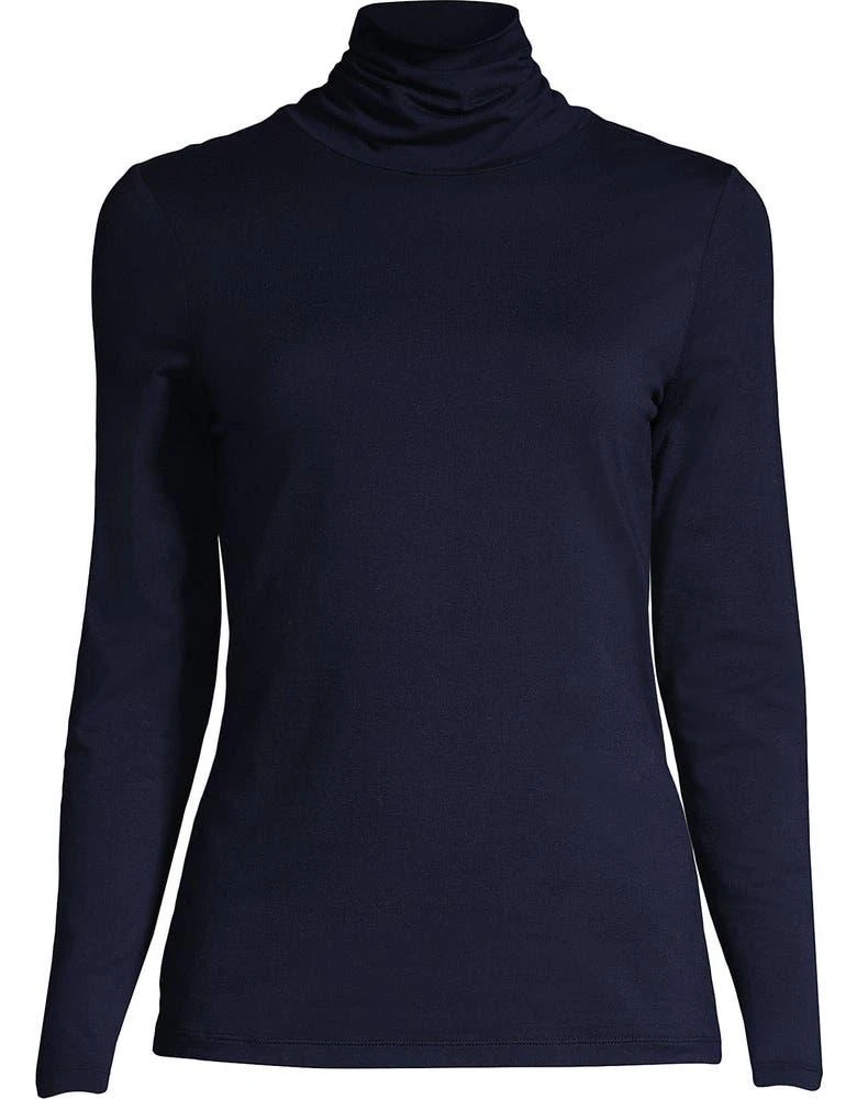 商品Lands' End|Lightweight Jersey Skimming Long Sleeve Turtleneck,价格¥368,第3张图片详细描述