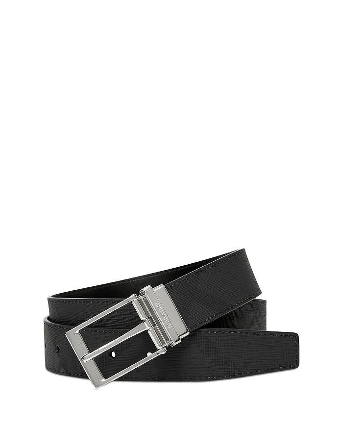 商品Burberry|Reversible Charcoal Check & Leather Belt,价格¥3816,第1张图片