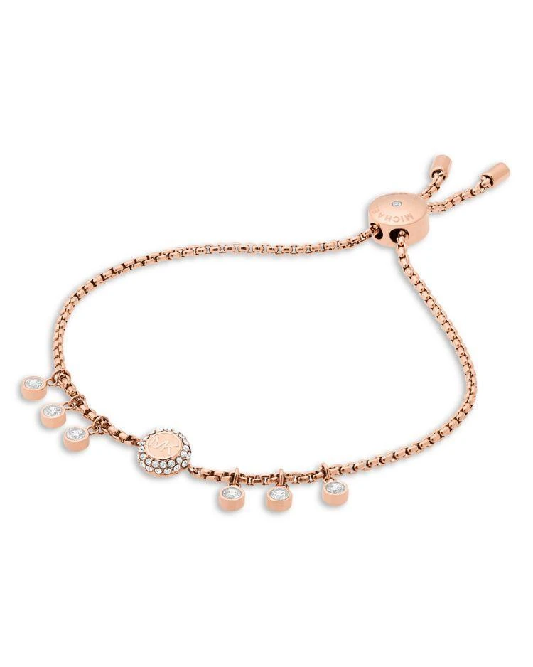 商品Michael Kors|Michael Kors Logo Charm Slider Bracelet,价格¥711,第1张图片