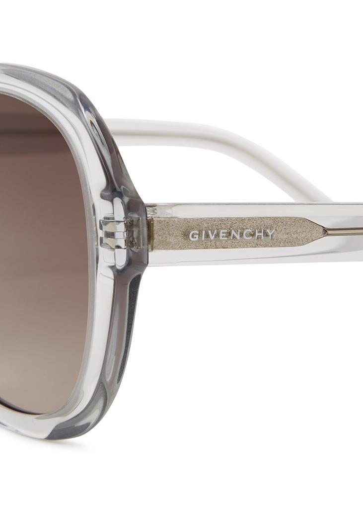 商品Givenchy|Black oversized round-frame sunglasses,价格¥1473,第5张图片详细描述