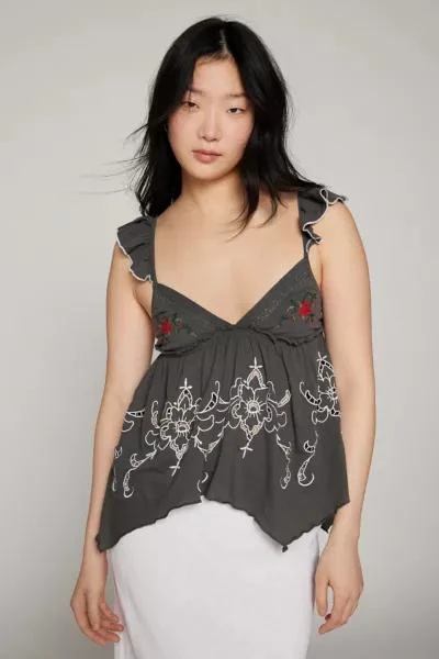 商品Kimchi Blue|Kimchi Blue Kristy Babydoll Top,价格¥114,第1张图片