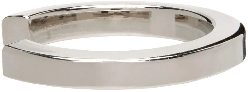 商品MAISON MARGIELA|Silver Logo Cuff Ring,价格¥534,第5张图片详细描述