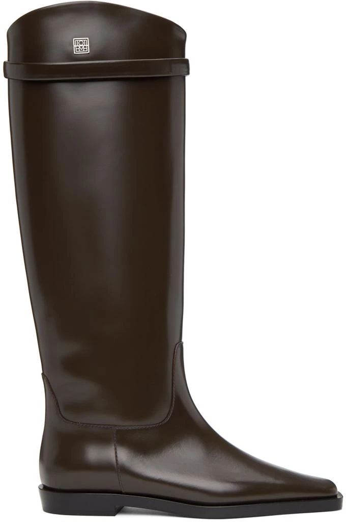 商品Totême|Brown 'The Riding' Boots,价格¥4183,第1张图片