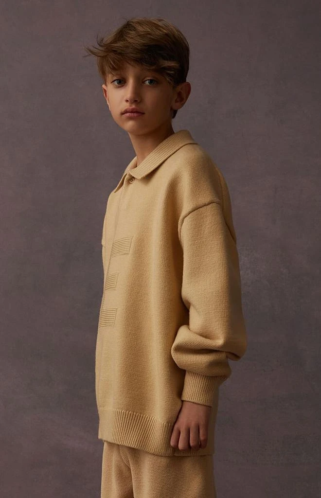 商品Essentials|Sand Knit Polo Sweater,价格¥241,第4张图片详细描述