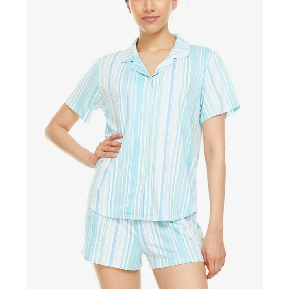 商品Flora Nikrooz|Women's Tammy Notch Top and Shorts 2 Piece Set,价格¥215,第3张图片详细描述