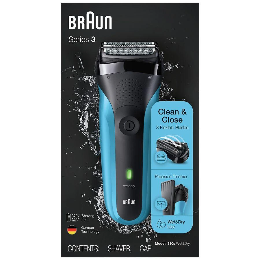 商品Braun|310s Wet & Dry Electric Shaver for Men / Rechargeable Electric Razor,价格¥298,第1张图片