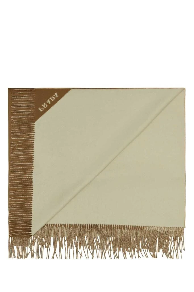 商品Prada|Prada Two-Toned Fringed Blanket,价格¥22469,第2张图片详细描述