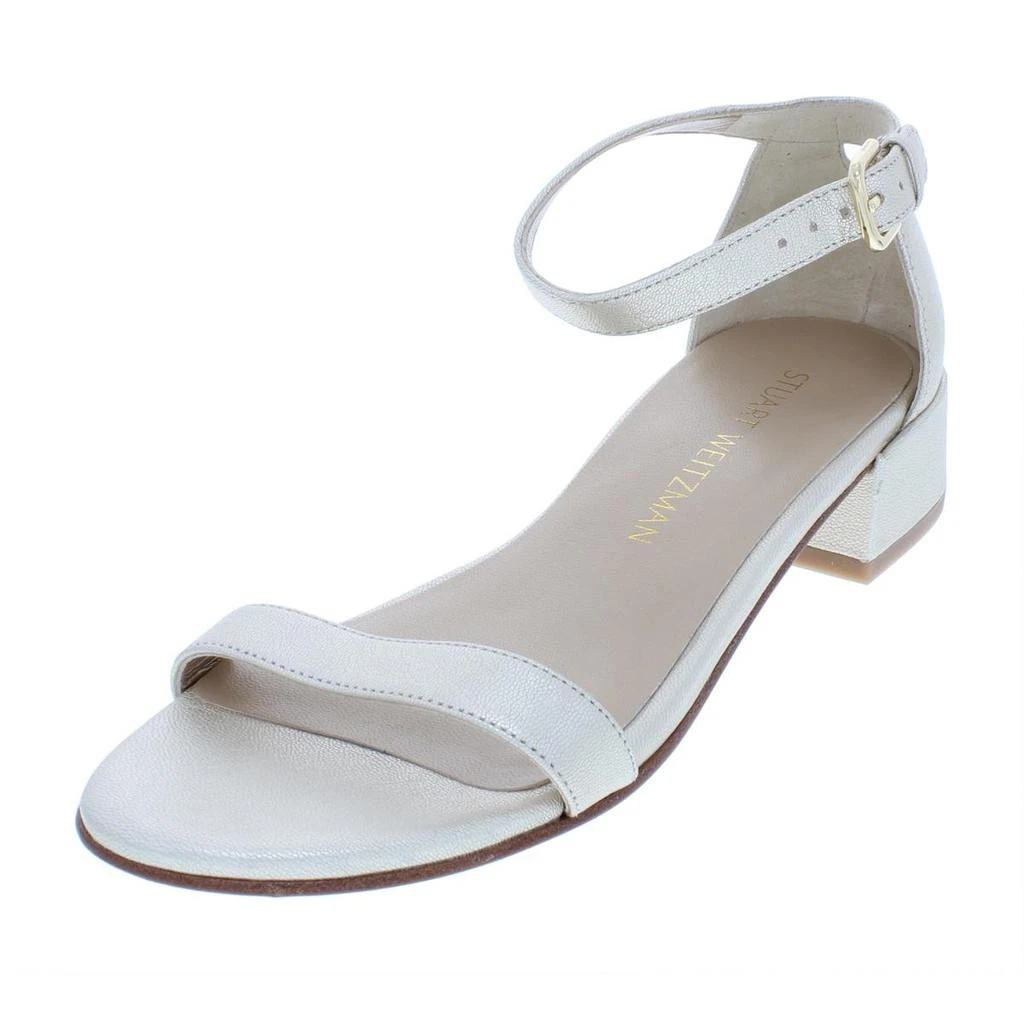 商品Stuart Weitzman|Stuart Weitzman Womens Nudist June Solid Block Heel Dress Sandals,价格¥465,第1张图片