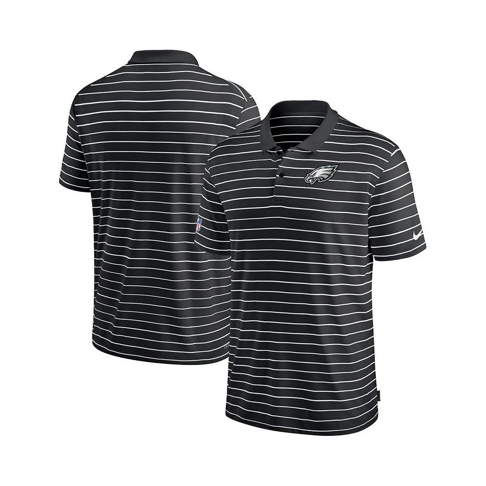 商品NIKE|Men's Black Philadelphia Eagles Sideline Lock Up Victory Performance Polo Shirt,价格¥535,第4张图片详细描述