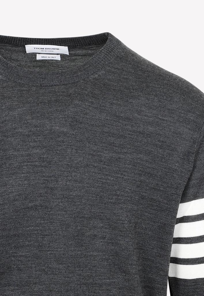 商品Thom Browne|4-Bar Stripe Sweater in Wool,价格¥6647,第5张图片详细描述