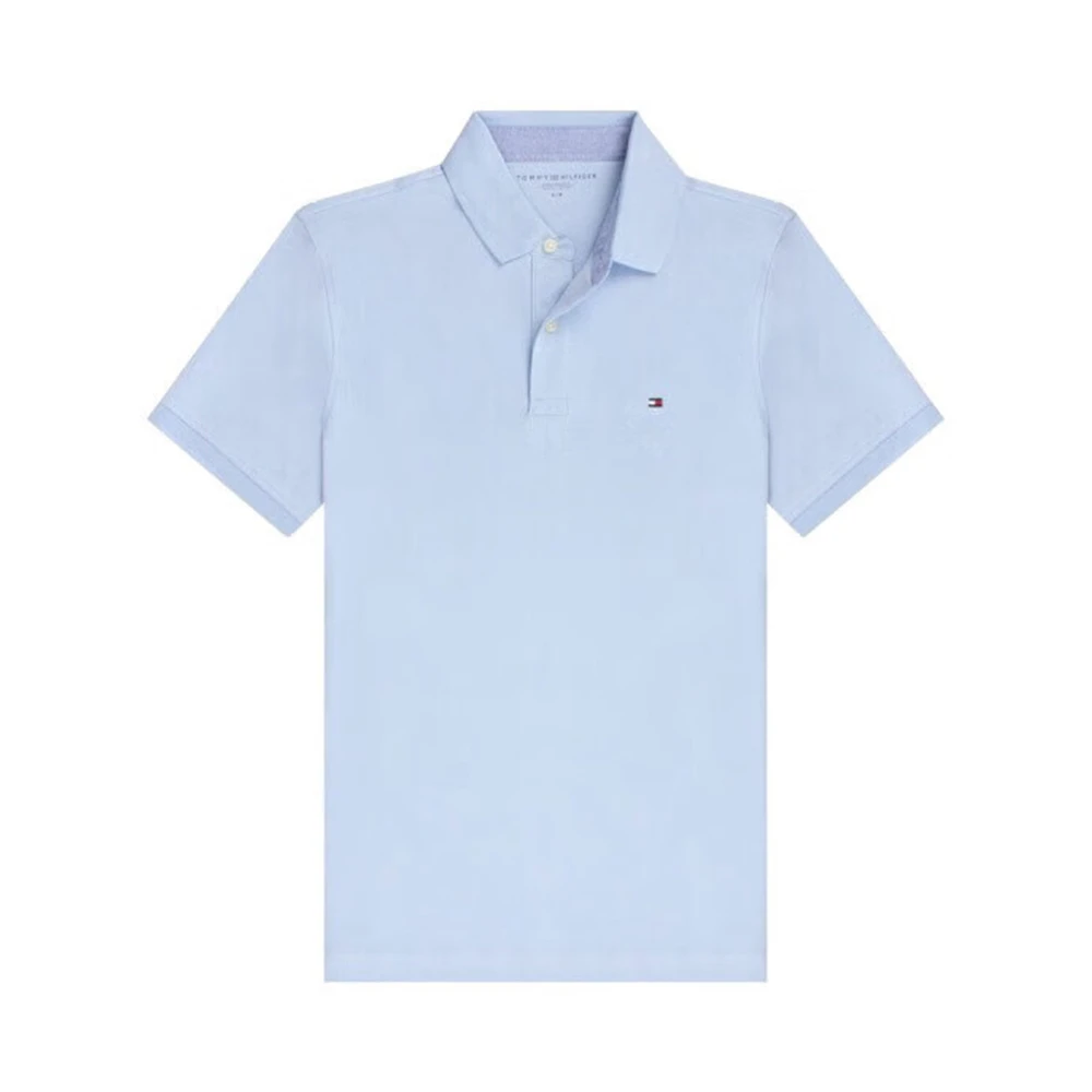 商品[国内直发] Tommy Hilfiger|TOMMY HILFIGER 浅蓝色男士POLO衫 78J8750-451,价格¥374,第1张图片