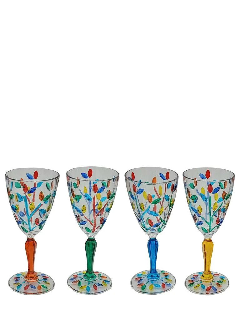 商品LES OTTOMANS|Set Of 4 Crystal Wine Glasses,价格¥1368,第1张图片