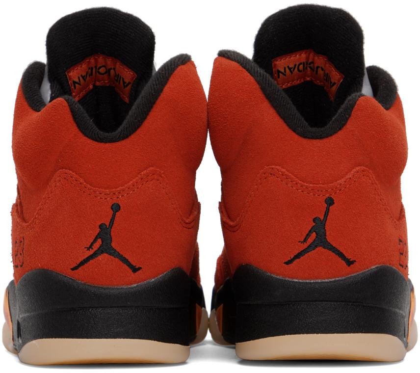 Red Jordan 5 Retro Dunk on Mars Sneakers商品第2张图片规格展示