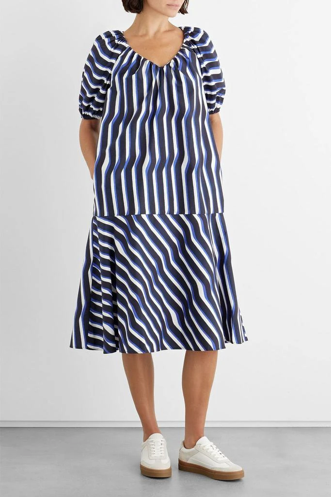 商品IRIS & INK|Esme striped organic cotton-poplin midi dress,价格¥781,第2张图片详细描述