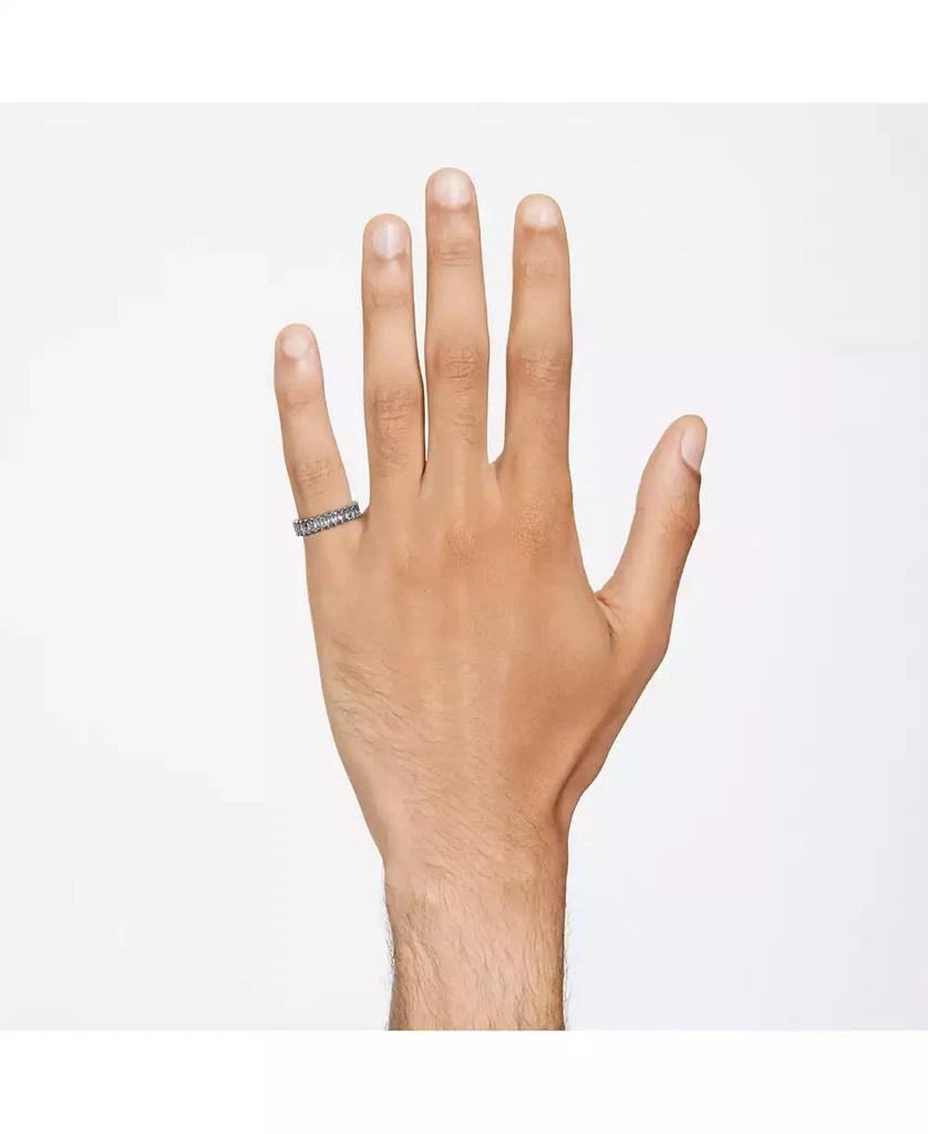 Crystal Baguette Cut Gray Matrix Ring 商品