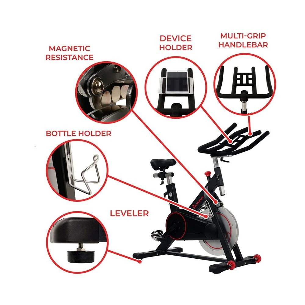 商品Sunny Health & Fitness|Sunny Health and Fitness Magnetic Indoor Cycling Bike,价格¥6980,第3张图片详细描述