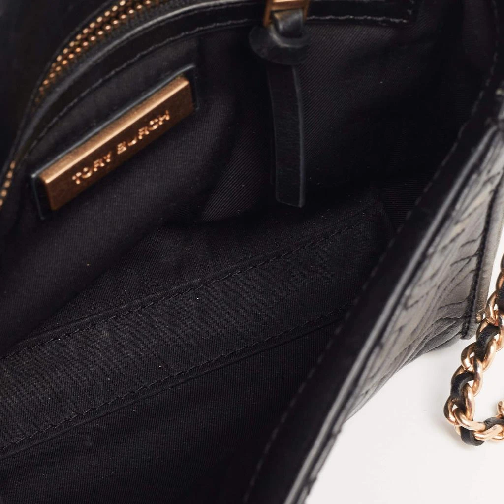 Tory Burch Black Leather Fleming Tassel Crossbody Bag  商品