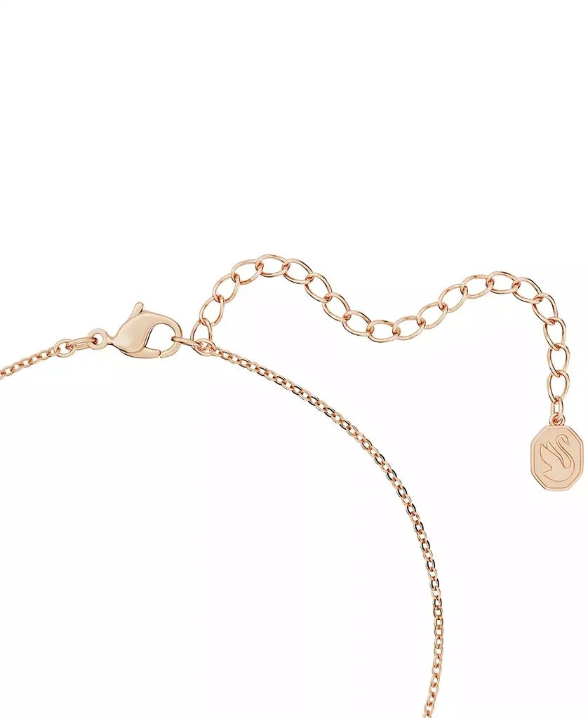 商品Swarovski|Rose Gold-Tone Pavé & Imitation Pearl Pendant Necklace, 15" + 2" extender,价格¥697,第3张图片详细描述