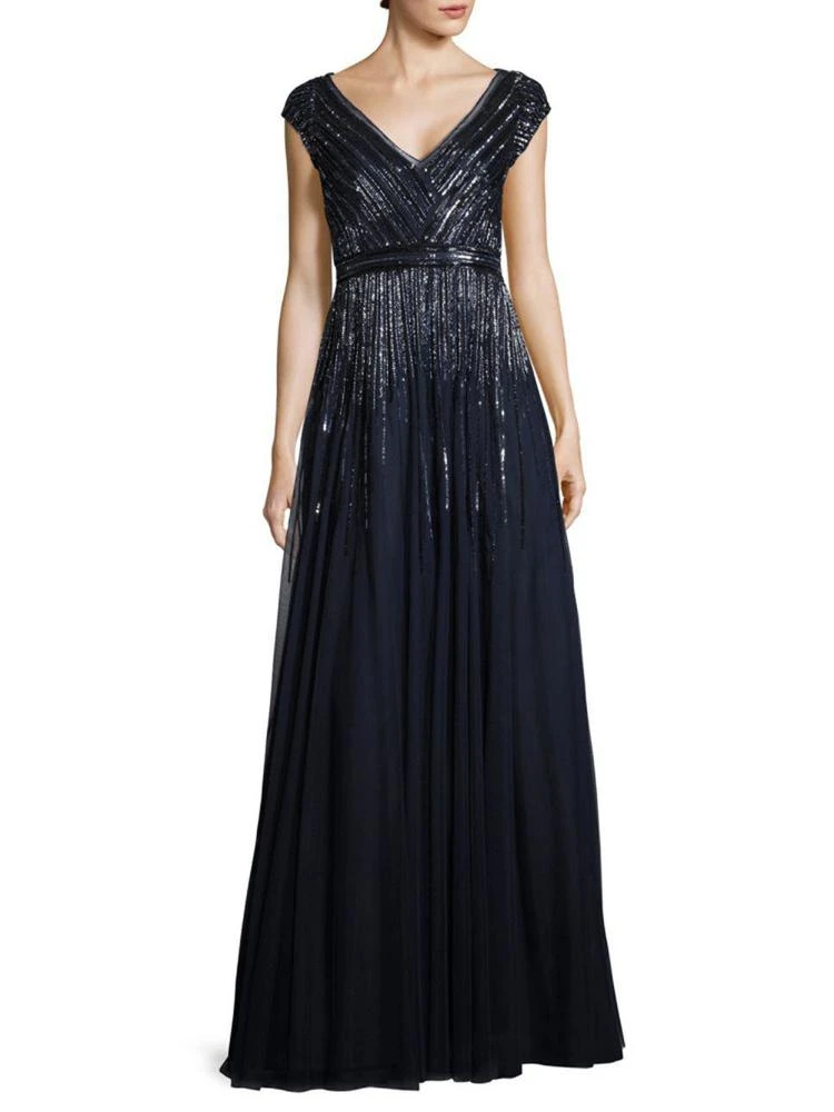 商品Aidan Mattox|Beaded Pleated Gown,价格¥1485,第1张图片