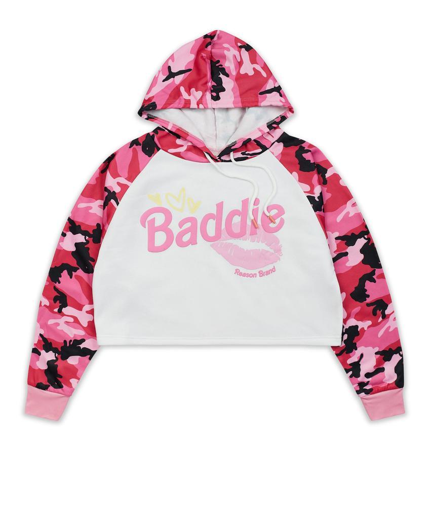 商品Reason Clothing|Baddie Camo Crop Hoodie,价格¥289,第1张图片