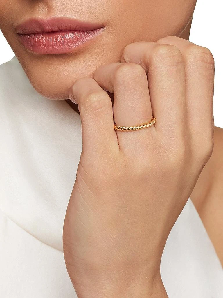 商品David Yurman|Cable Band Ring in 18K Yellow Gold, 2MM,价格¥6288,第3张图片详细描述
