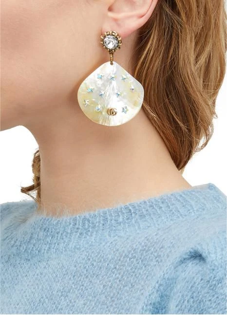 商品Gucci|Shell earrings,价格¥6966,第2张图片详细描述