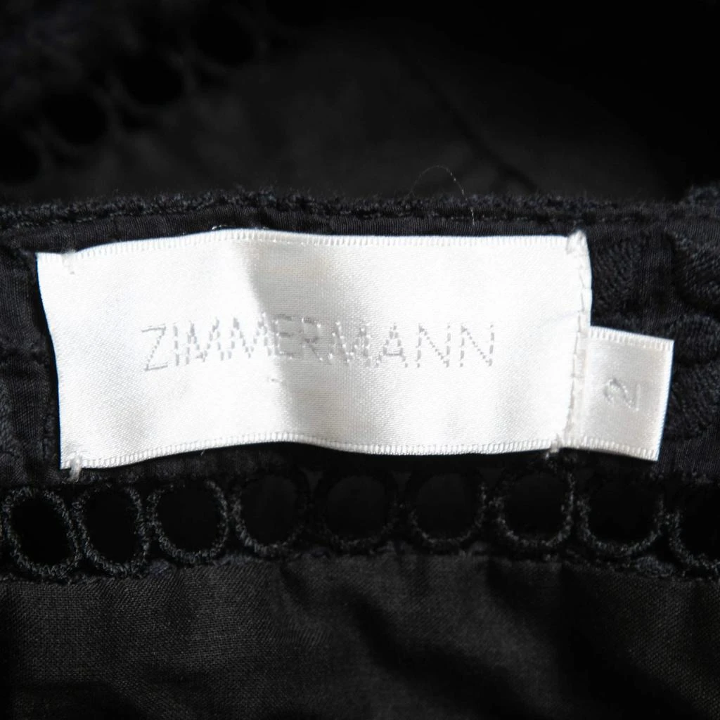 Zimmermann Black Floral Cutout Lace Crop Top Pants Set M 商品