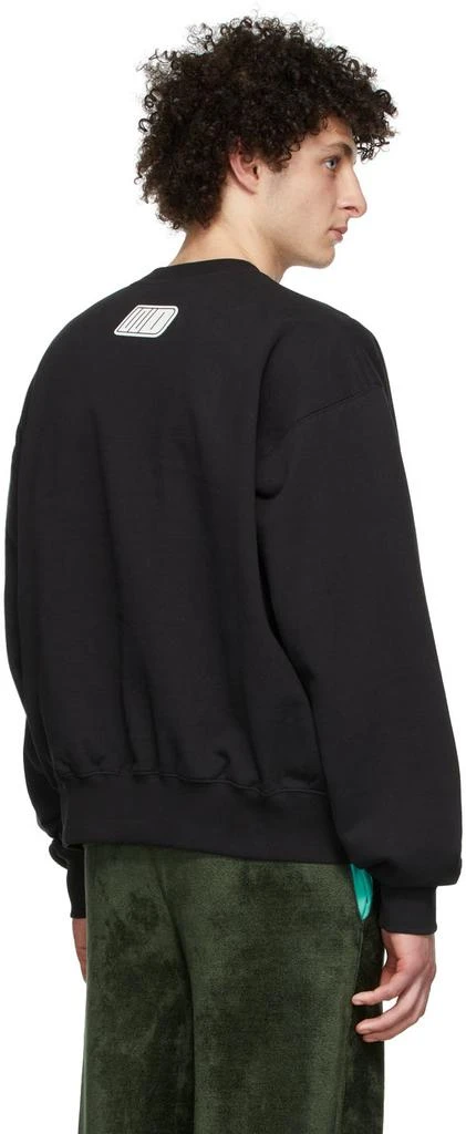 商品We11done|Black French Terry Sweatshirt,价格¥863,第3张图片详细描述