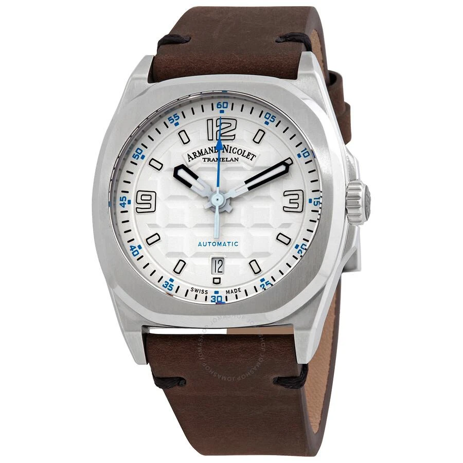 商品Armand Nicolet|JH9 Datum Automatic Silver Dial Men's Watch A660HAA-AZ-PK4140TM,价格¥5392,第1张图片