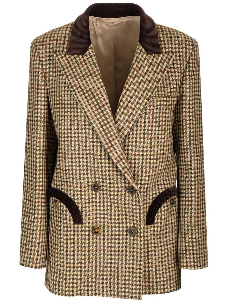 商品BLAZÉ MILANO|Blazé Milano Checkered Button-Up Blazer,价格¥7405,第1张图片