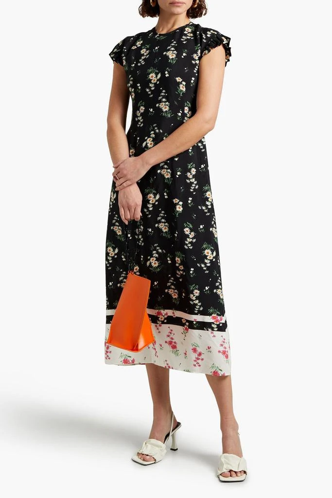 商品VIVETTA|Floral-print crepe de chine midi dress,价格¥1852,第4张图片详细描述
