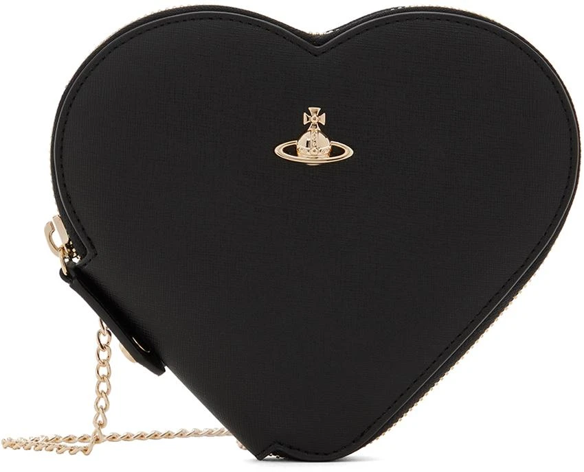 商品Vivienne Westwood|Black New Heart Crossbody Bag,价格¥1510,第1张图片