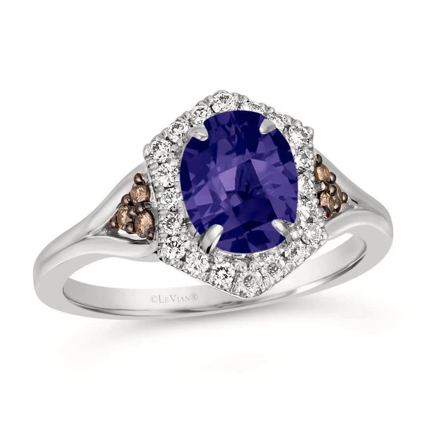 商品Le Vian|Ladies Blueberry Tanzanite Ring set in 14K Vanilla Gold,价格¥6359,第1张图片