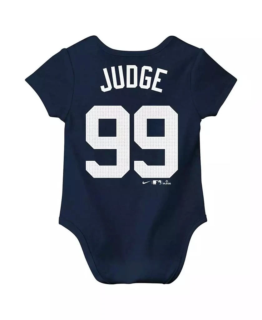 商品NIKE|Baby Aaron Judge Navy New York Yankees Fuse Name Number Bodysuit,价格¥198,第2张图片详细描述