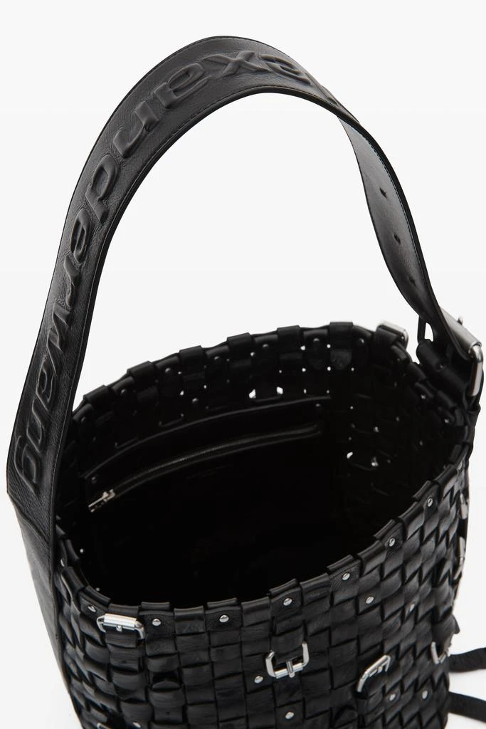 商品Alexander Wang|Lock Medium Crackle Leather Hobo,价格¥9514,第4张图片详细描述