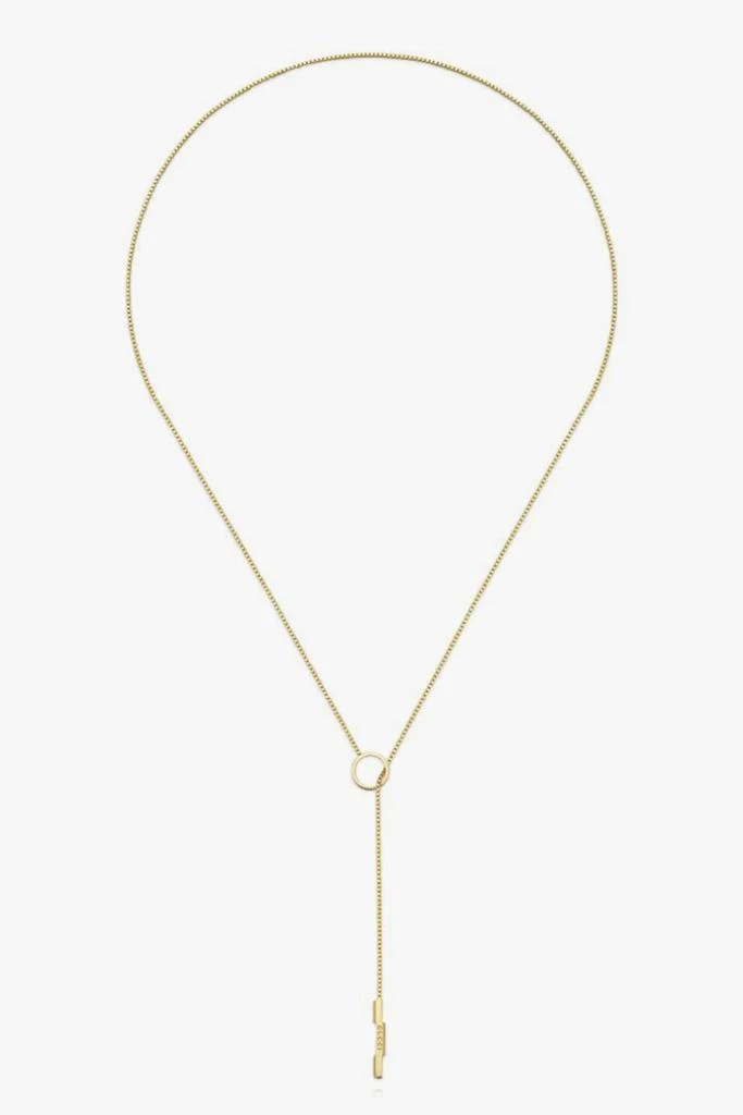 商品Gucci|Gucci Logo Engraved Pendant Necklace,价格¥15275,第1张图片