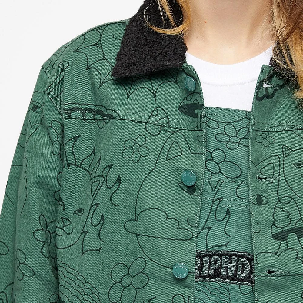 商品RIPNDIP|RIPNDIP All Over Print Button Front Jacket,价格¥550,第2张图片详细描述