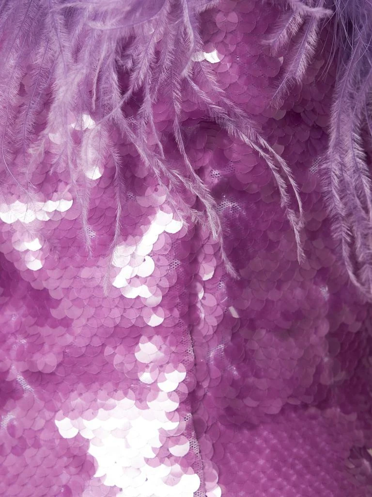 商品GIUSEPPE DI MORABITO|Sequined Midi Dress W/ Feathers,价格¥5033,第3张图片详细描述