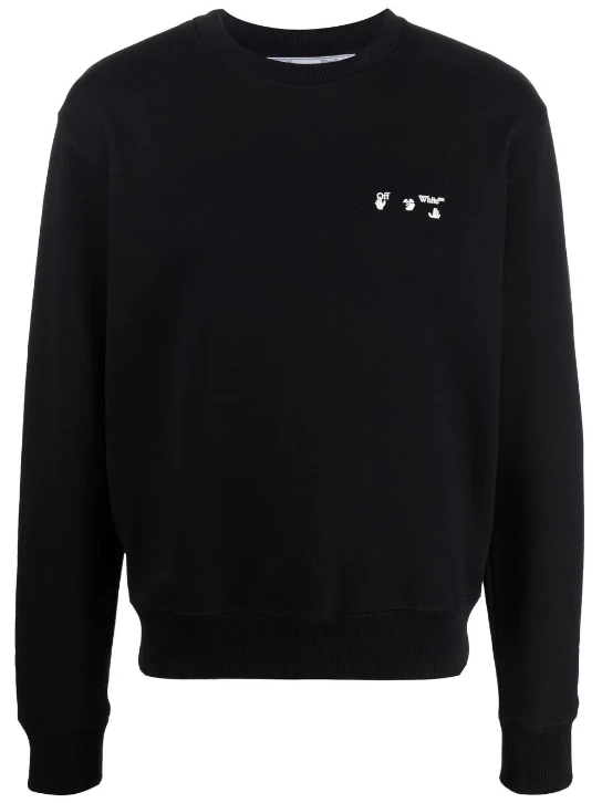 商品【商品预售7天】 Off-White|Off-White 男士针织毛衣 OMBA025F21FLE0011001 黑色,价格¥2294,第1张图片