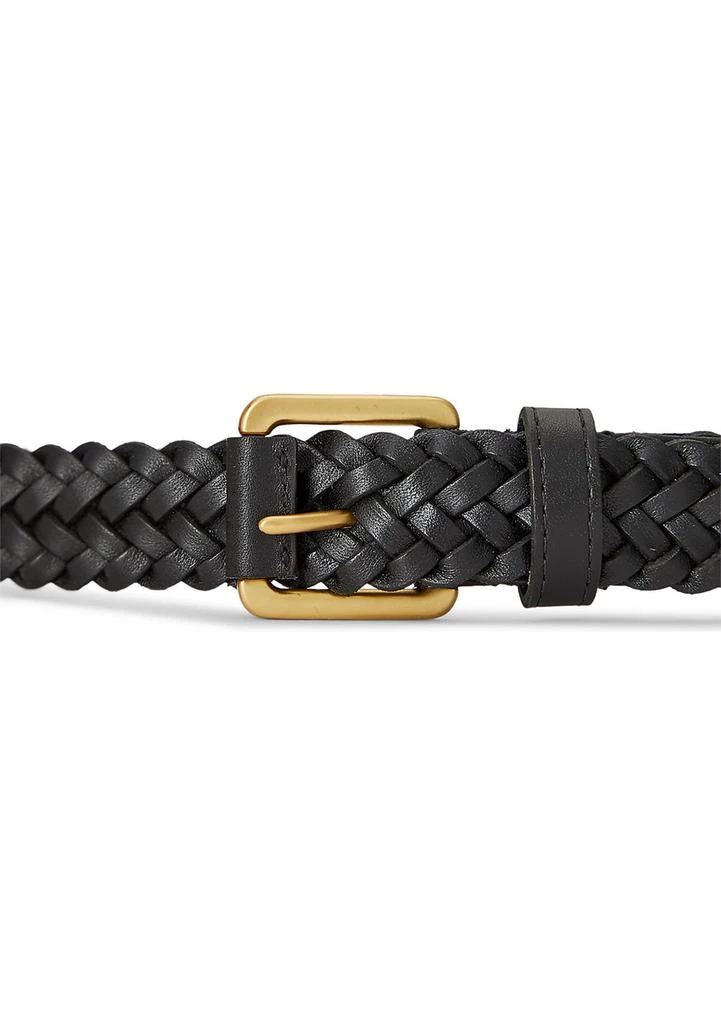 商品Ralph Lauren|Skinny Woven Leather Belt,价格¥156,第2张图片详细描述