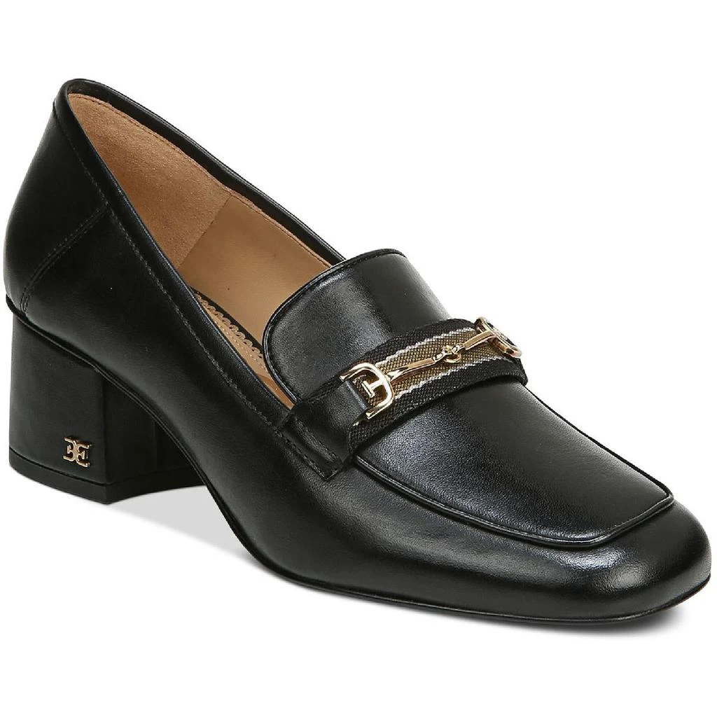 商品Sam Edelman|Sam Edelman Womens Flo Leather Sip On Loafer Heels,价格¥456,第1张图片